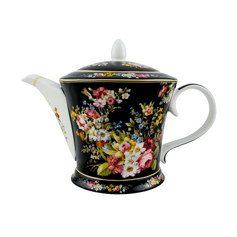 【義大利Easy life】宮廷花園系列-茶壺1L(骨瓷)